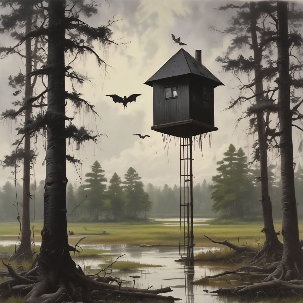 Mystical Black Forest Art Print